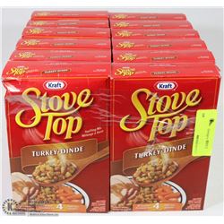 LOT OF 12 BOXES OF STOVETOP TURKEY STUFFING MIX