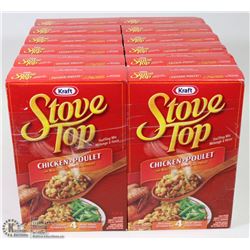 LOT OF 12 BOXES OF STOVETOP CHICKEN STUFFING MIX