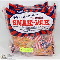 4 BAGS OF 14 SNACK SIZE CHEESIES