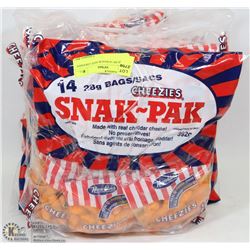 4 BAGS OF 14 SNACK SIZE CHEESIES