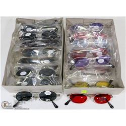 2 BOXES OF ASSORTED SUNGLASSES