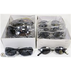 2 BOXES OF ASSORTED SUNGLASSES