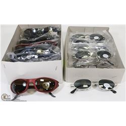 2 BOXES OF ASSORTED SUNGLASSES