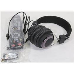 WIRELESS BLUETOOTH HEADPHONES AND UNIVERSAL REMOTE