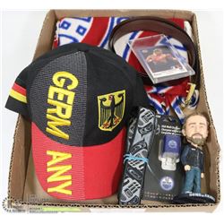 FLAT W/MONTREAL CANADIANS SCARF,