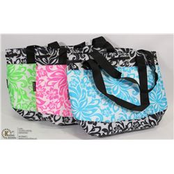 LOT OF 3 HAWAIIAN PRINT THERMAL LINED LUNCH BAGS