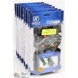 8 PAIRS OF KORKERS ORIGINAL ICE CLEATS - MEDIUM