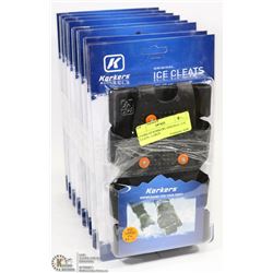 8 PAIRS OF KORKERS ORIGINAL ICE CLEATS - LARGE