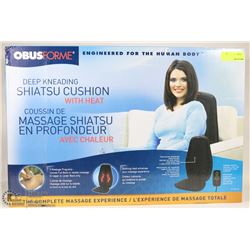 NEW OBUS FORME DEEP KNEADING SHIATSU CUSHION WITH