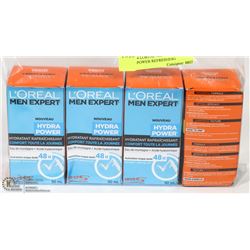 LOT OF 4 LOREAL MEN EXPERT HYDRAPOWER REFRESHING