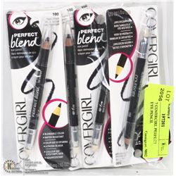 LOT OF 7 COVERGIRL PERFECT BLEND EYE PENCIL