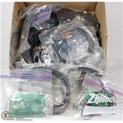 BOX OF NEW COMPUTER PATCH CABLES