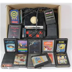 BOX FULL OF ATARI GAMES AND CONTROLLER INCL.