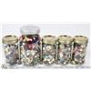 Image 1 : VINTAGE BUTTONS 5 JARS FULL