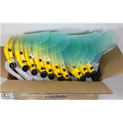 10 PLASTIC PROTECTIVE FACE SHIELDS