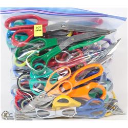 LARGE BAG OF APPROX 50 PAIRS OF ASSORTED SCISSORS