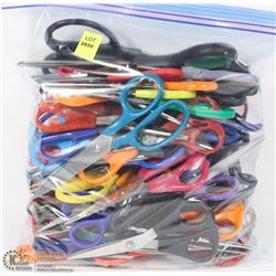 LARGE BAG OF APPROX 50 PAIRS OF ASSORTED SCISSORS