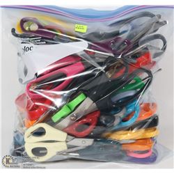LARGE BAG OF APPROX 50 PAIRS OF ASSORTED SCISSORS