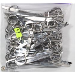 SMALL BAG OF ASSORTED SCISSORS MOSTLY CUTICLE
