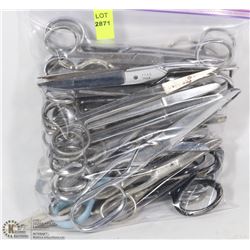 SMALL BAG OF ASSORTED SCISSORS MOSTLY CUTICLE