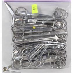 SMALL BAG OF ASSORTED SCISSORS MOSTLY CUTICLE