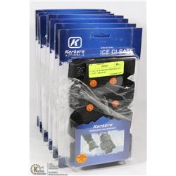 8 PAIRS OF KORKERS ORIGINAL ICE CLEATS - MEDIUM