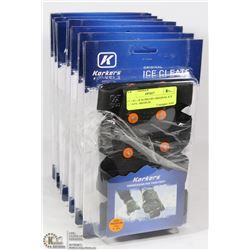 8 PAIRS OF KORKERS ORIGINAL ICE CLEATS - MEDIUM