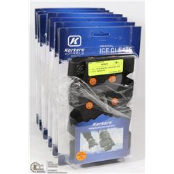 8 PAIRS OF KORKERS ORIGINAL ICE CLEATS - MEDIUM