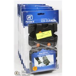 8 PAIRS OF KORKERS ORIGINAL ICE CLEATS - LARGE