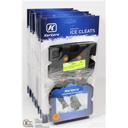 8 PAIRS OF KORKERS ORIGINAL ICE CLEATS - X-LARGE