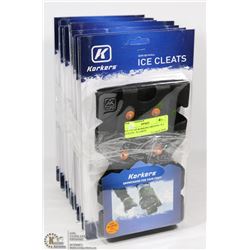 8 PAIRS OF KORKERS ORIGINAL ICE CLEATS - X-LARGE