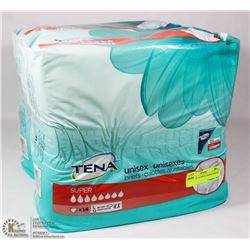 2 PACKS OF 14 TENA UNISEX BRIEFS