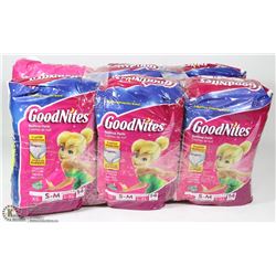 6 PACKS OF 14 SIZE 4-8 GOODNITES BEDTIME PANTS