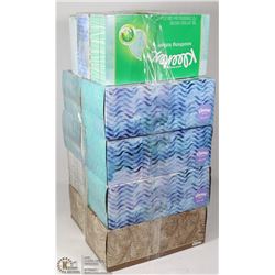 LOT OF 11 ASSORTED KLEENEX BOXES