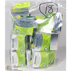 LOT OF 18 DULCOLAX BISACODYL TABLET LAXATIVES