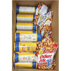LOT OF 17 ASSORTED LAYS CHIPS & CRACKER JACK
