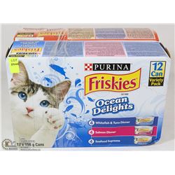 2 BOXES OF PURINA FRISKIES WET CAT FOOD 12 CANS