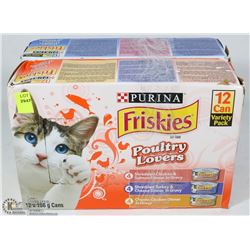 2 BOXES OF PURINA FRISKIES WET CAT FOOD 12 CANS