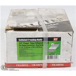 BOX OF COLLATED FRAMING NAILS