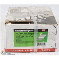BOX OF COLLATED FRAMING NAILS