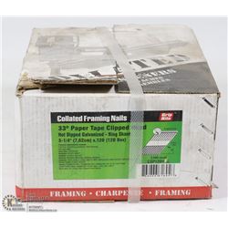 BOX OF COLLATED FRAMING NAILS
