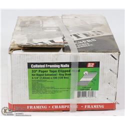 BOX OF COLLATED FRAMING NAILS