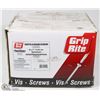 Image 1 : BOX OF GRIP RITE PARTICLE BOARD SCREWS 8 X 1"