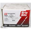 Image 1 : BOX OF GRIP RITE PARTICLE BOARD SCREWS 8 X 1"