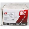 Image 1 : BOX OF GRIP RITE PARTICLE BOARD SCREWS 8 X 1"