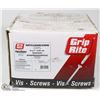 Image 1 : BOX OF GRIP RITE PARTICLE BOARD SCREWS 8 X 1"