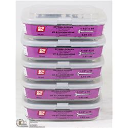 5 PACKS OF GRIP RITE DRYWALL SCREWS 1-1/2" X 10