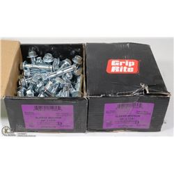 2 BOXES OF GRIP RITE SLEEVE ANCHORS