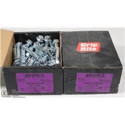 2 BOXES OF GRIP WRITE SLEEVE ANCHORS