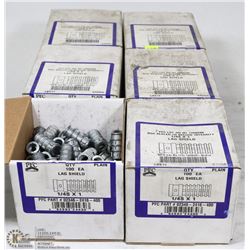 LOT OF 6 BOXES U.S ANCHOR LAG SHIELDS 1/4S X 1